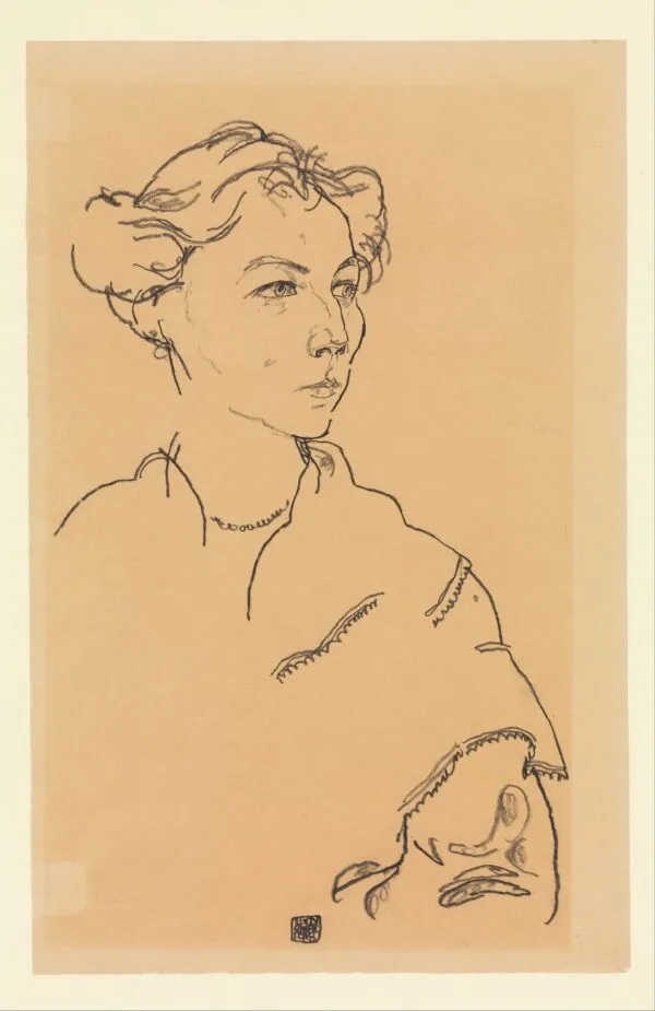 Egon Schiele - Lilly Steiner - quadro su tela dipinto a mano - riproduzione