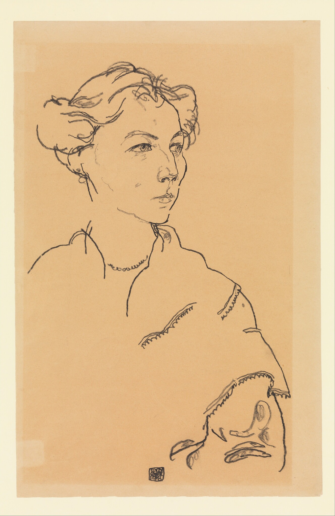 Egon Schiele - Lilly Steiner - ročno slikana umetniška slika - olje na platnu