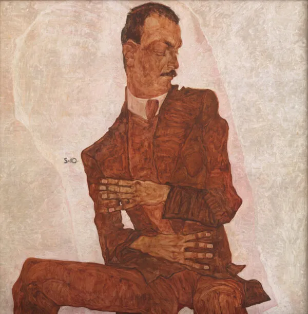Egon Schiele – Portrait of Arthur Roessler