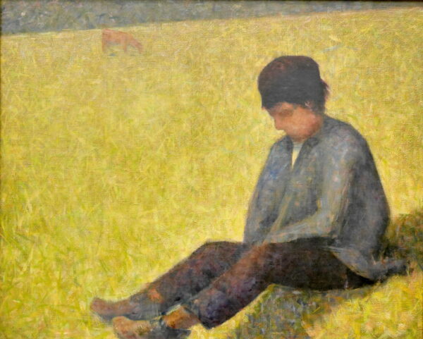 Georges Seurat – Ragazzo seduto in un prato