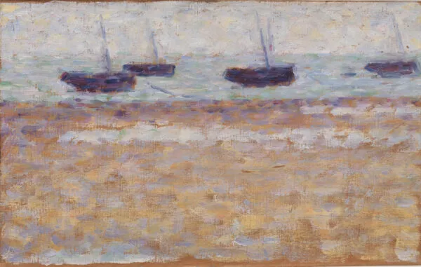 Georges Seurat – Four Boats at Grandcamp