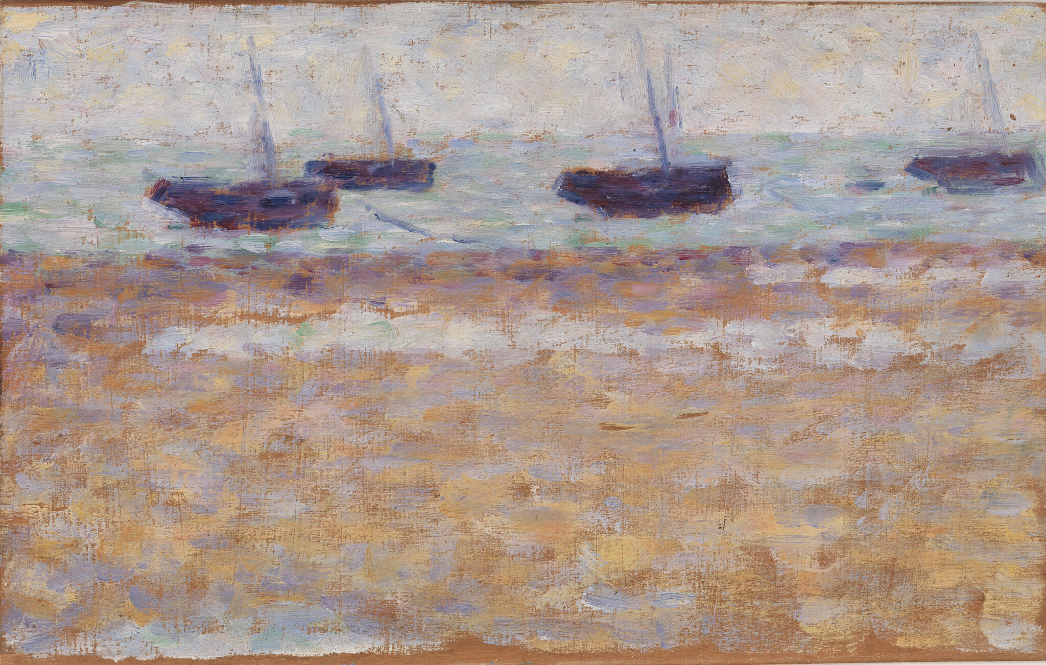 Georges Seurat – Quattro barche a Grandcamp