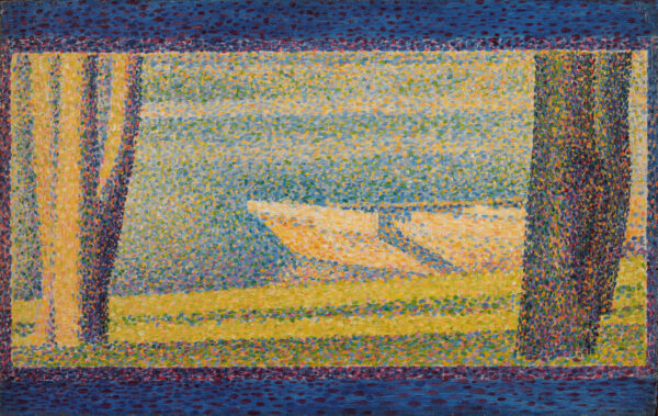 Georges Seurat – Barche ormeggiate e alberi