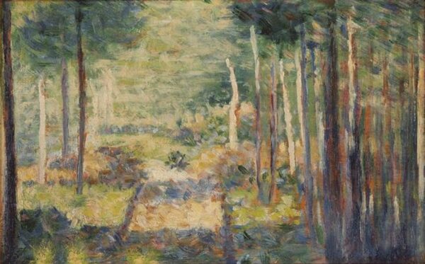 Georges Seurat – Sentiero nel bosco, Barbizon