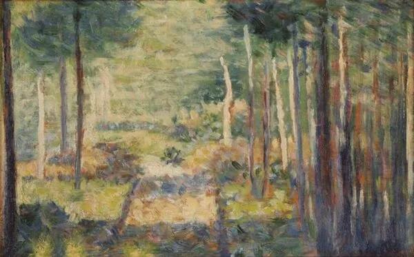Georges Seurat – Path in the Forest, Barbizon