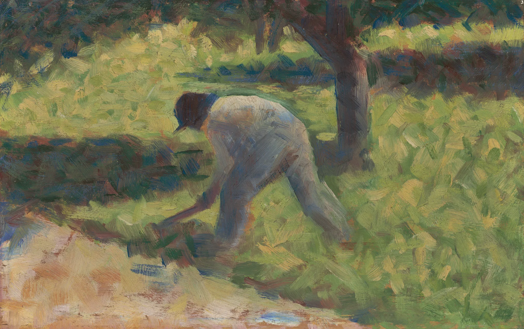 Georges Seurat – Contadino con la zappa