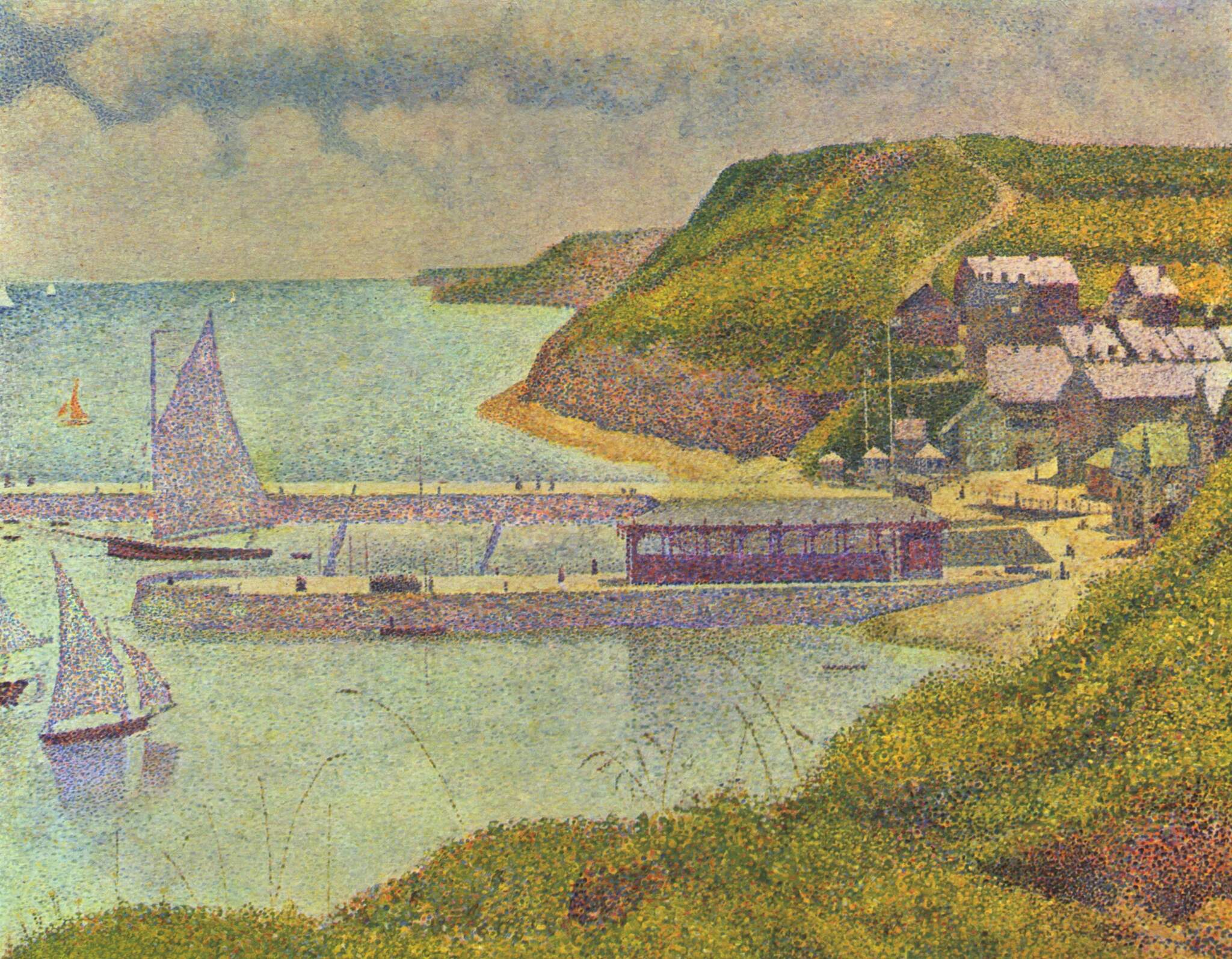 Georges Seurat – Port-en-Bessin, l'avamporto con l'alta marea