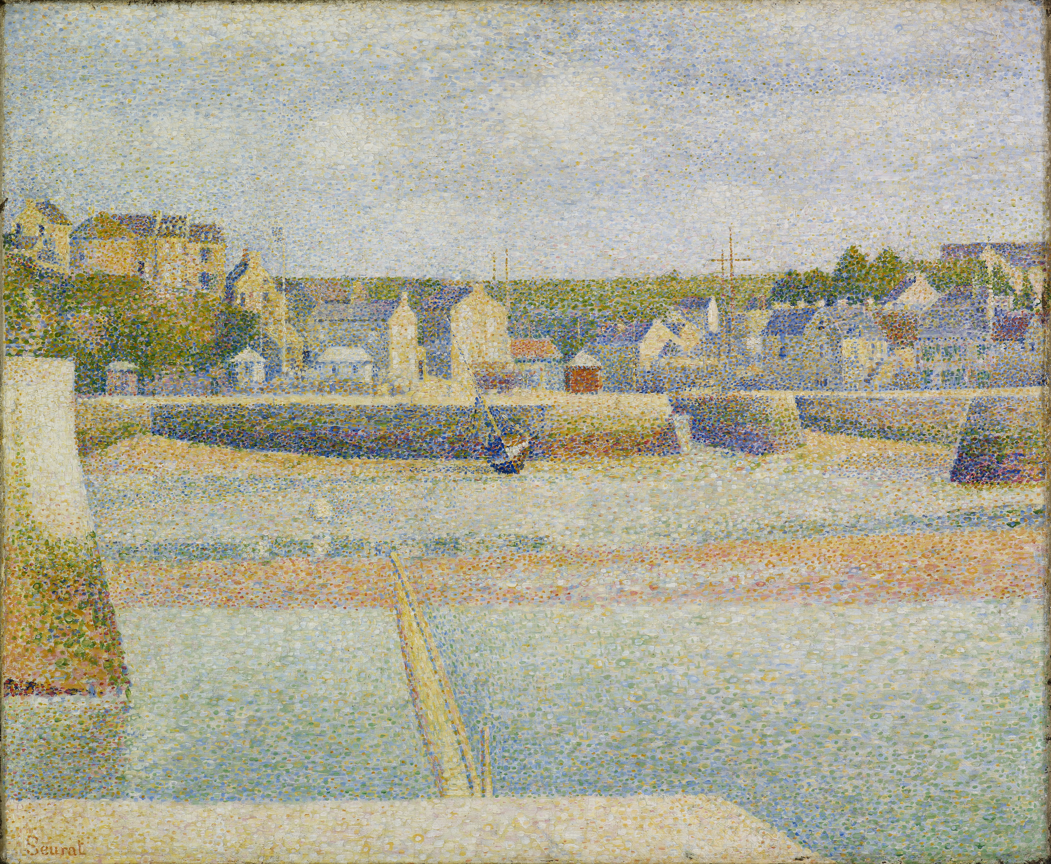 Georges Seurat – Port-en-Bessin, l'avamporto con la bassa marea
