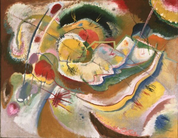 Wassily Kandinsky – Piccolo dipinto con giallo (Improvvisazione)