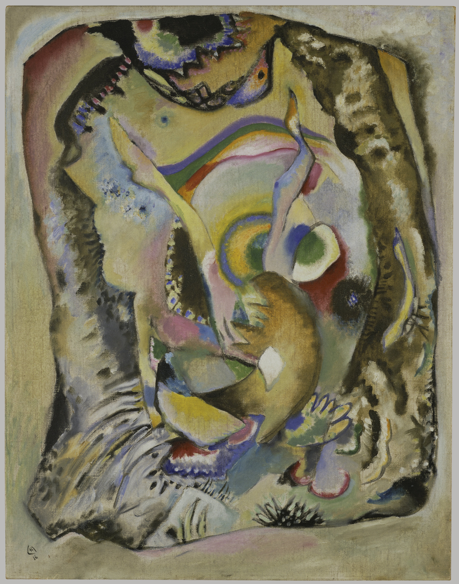 Wassily Kandinsky – Dipinto su fondo chiaro