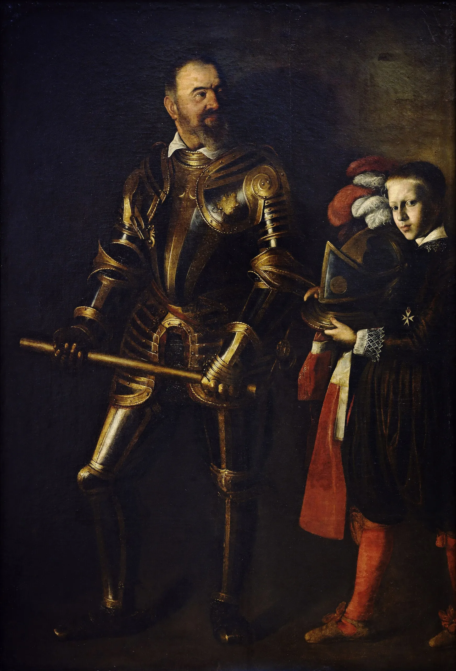 Caravaggio – Portret Alofa de Wignacourta s pažem – original iz oko 1607.–1608. u Louvreu u Parizu – ulje na platnu