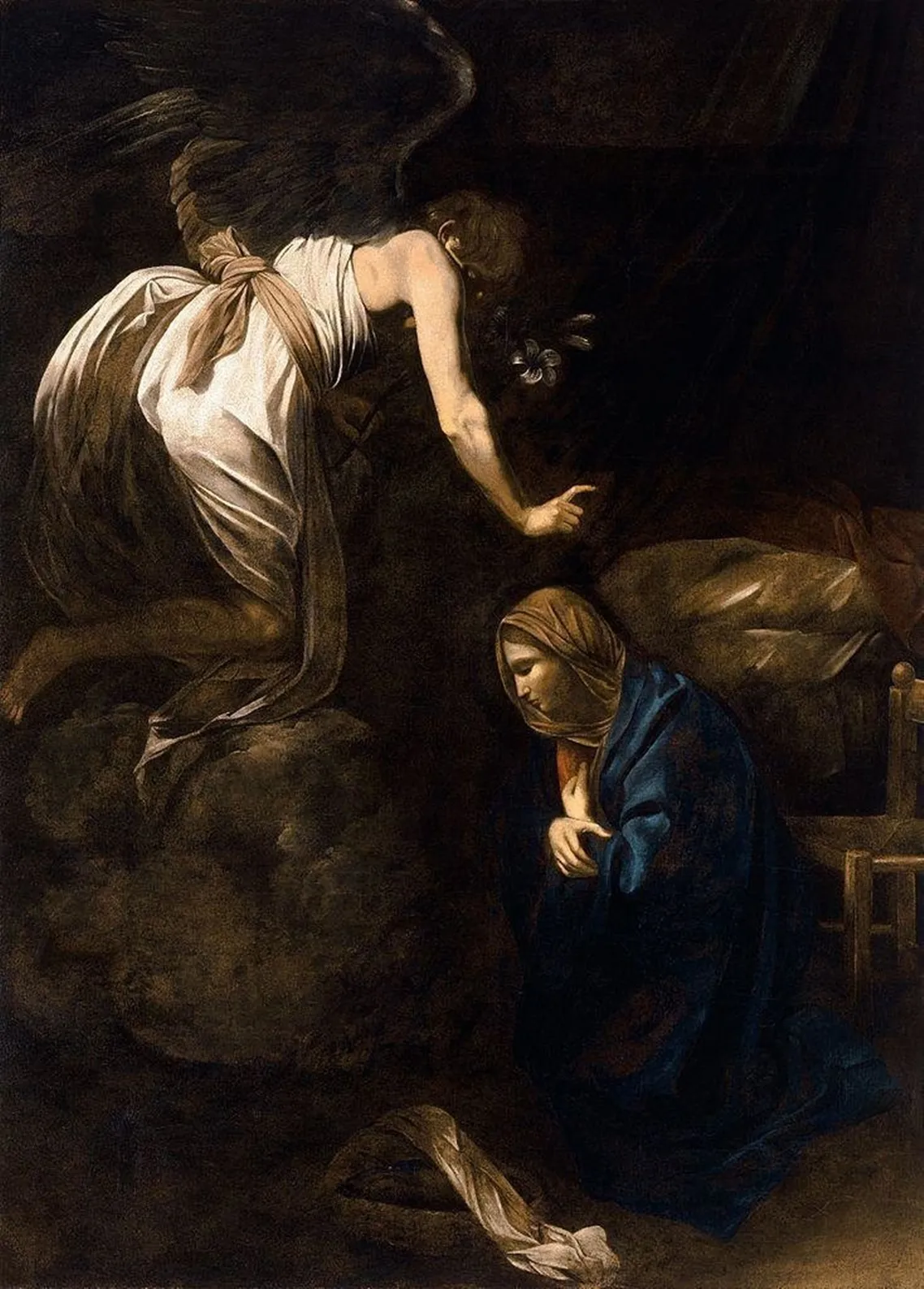 Caravage – L’Annonciation – tableau peint à la main