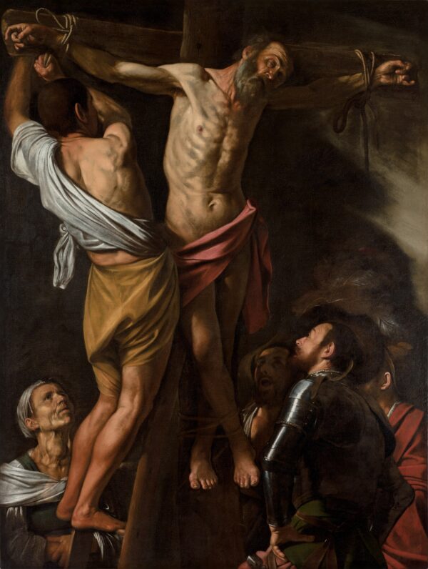 Caravaggio – Die Kreuzigung des heiligen Andreas – das Original von 1607 im Cleveland Museum of Art – Öl auf Leinwand