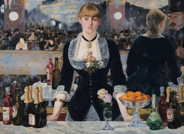 Édouard Manet – A Bar at the Folies-Bergère – oil on canvas of 1882, Courtauld Gallery