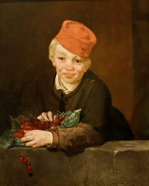 Édouard Manet – Fiú cseresznyével – olaj vásznon, 1858 körül, Calouste Gulbenkian Múzeum