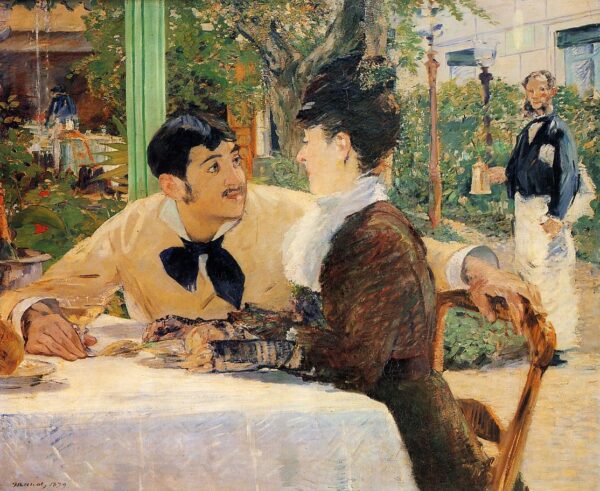 Édouard Manet – Chez le Père Lathuille – olaj vásznon 1879-ből, Musée des Beaux-Arts, Tournai