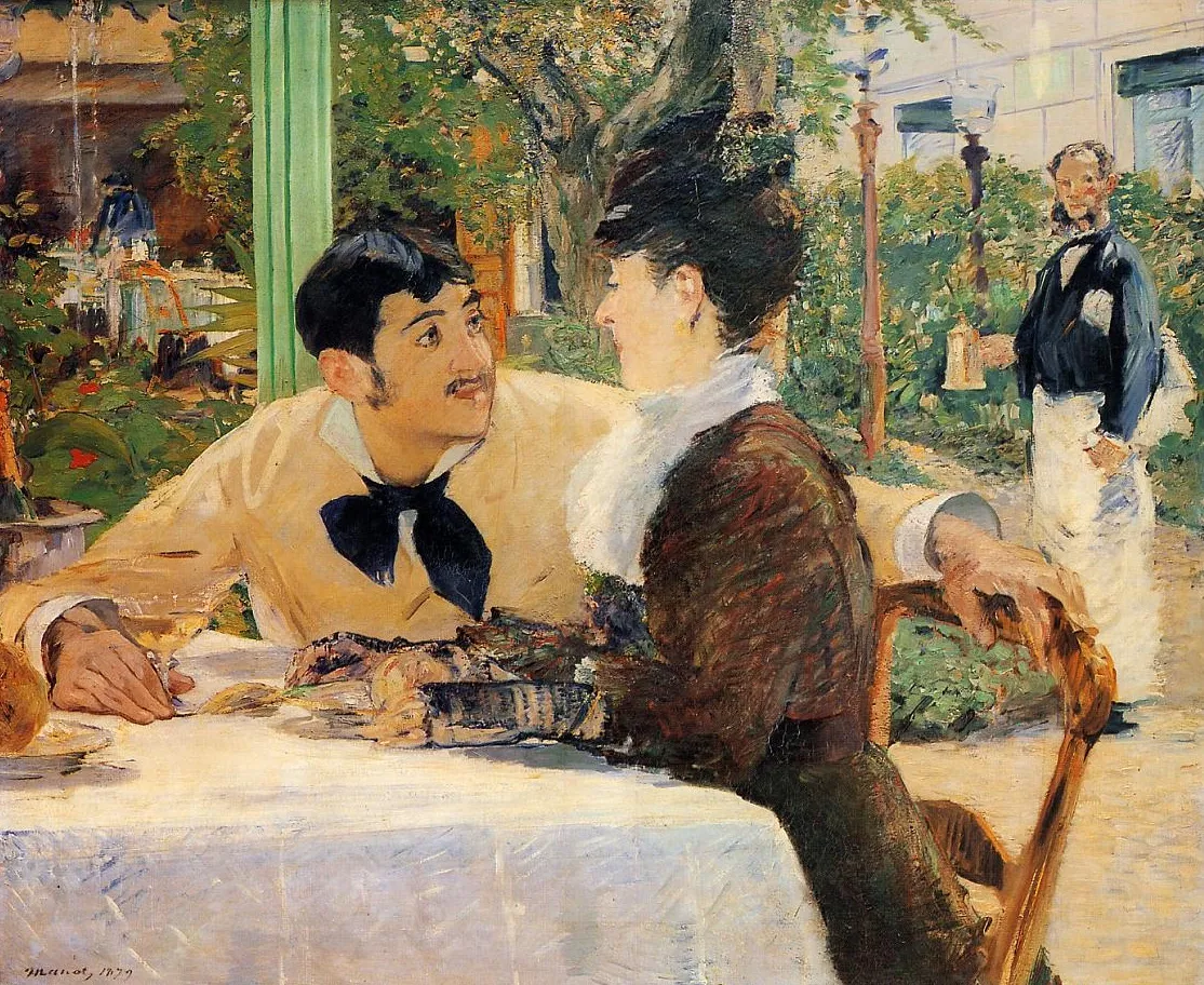 Édouard Manet – Chez le Père Lathuille – olaj vásznon 1879-ből, Musée des Beaux-Arts, Tournai