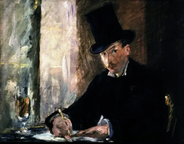 Édouard Manet – Chez Tortoni – olje na platnu, okoli 1875, Isabella Stewart Gardner Museum