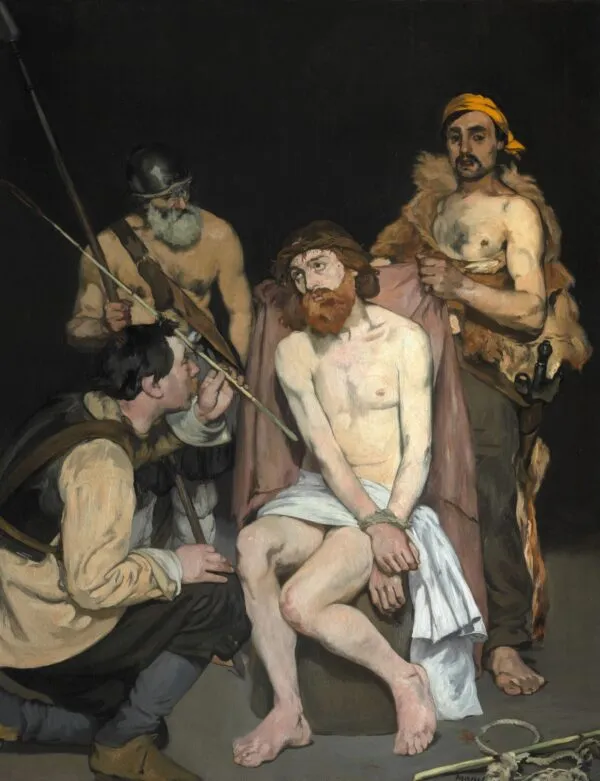 Édouard Manet – Vojnici ismijavaju Isusa – ulje na platnu iz 1865., Art Institute of Chicago