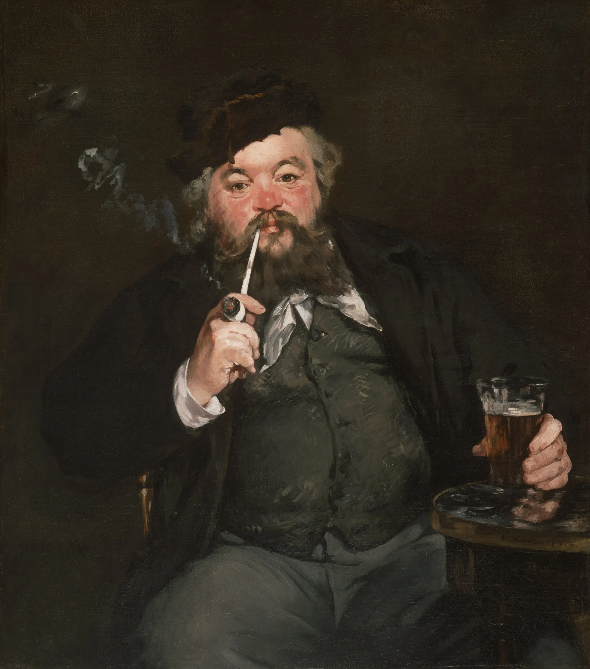 Édouard Manet – Le Bon Bock – olaj vásznon 1873-ból, Philadelphia Museum of Art