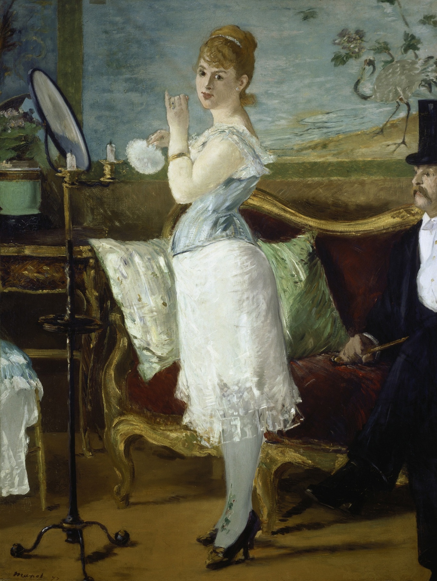 Édouard Manet – Nana – oil on canvas of 1877, Hamburger Kunsthalle