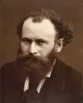 Édouard Manet, fotografia di Nadar (1867 circa), dettaglio