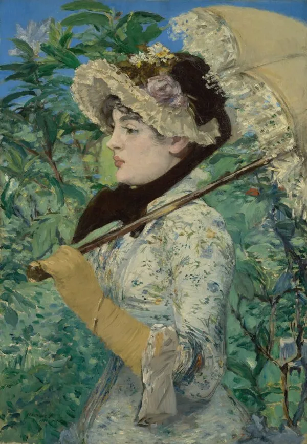 Édouard Manet – Pomlad (Jeanne) – olje na platnu iz leta 1881, J. Paul Getty Museum
