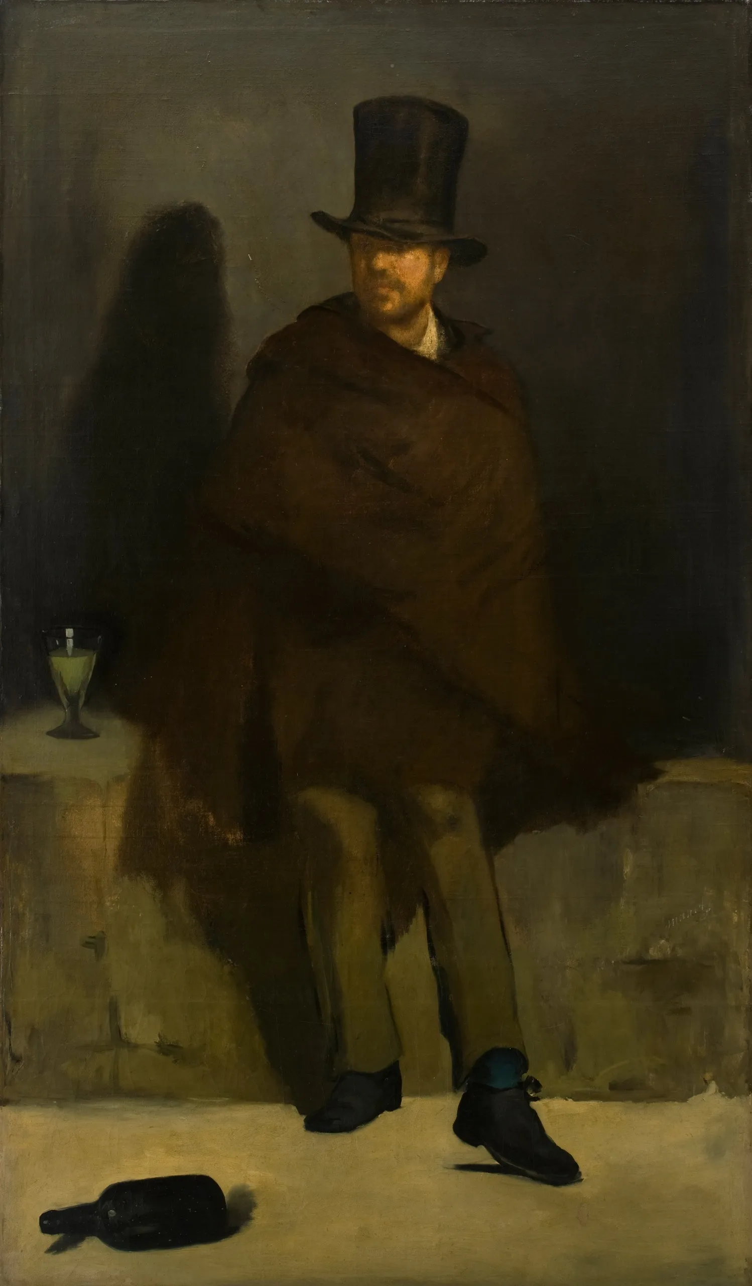 Édouard Manet – Il bevitore di assenzio – olio su tela del 1859 circa, Ny Carlsberg Glyptotek