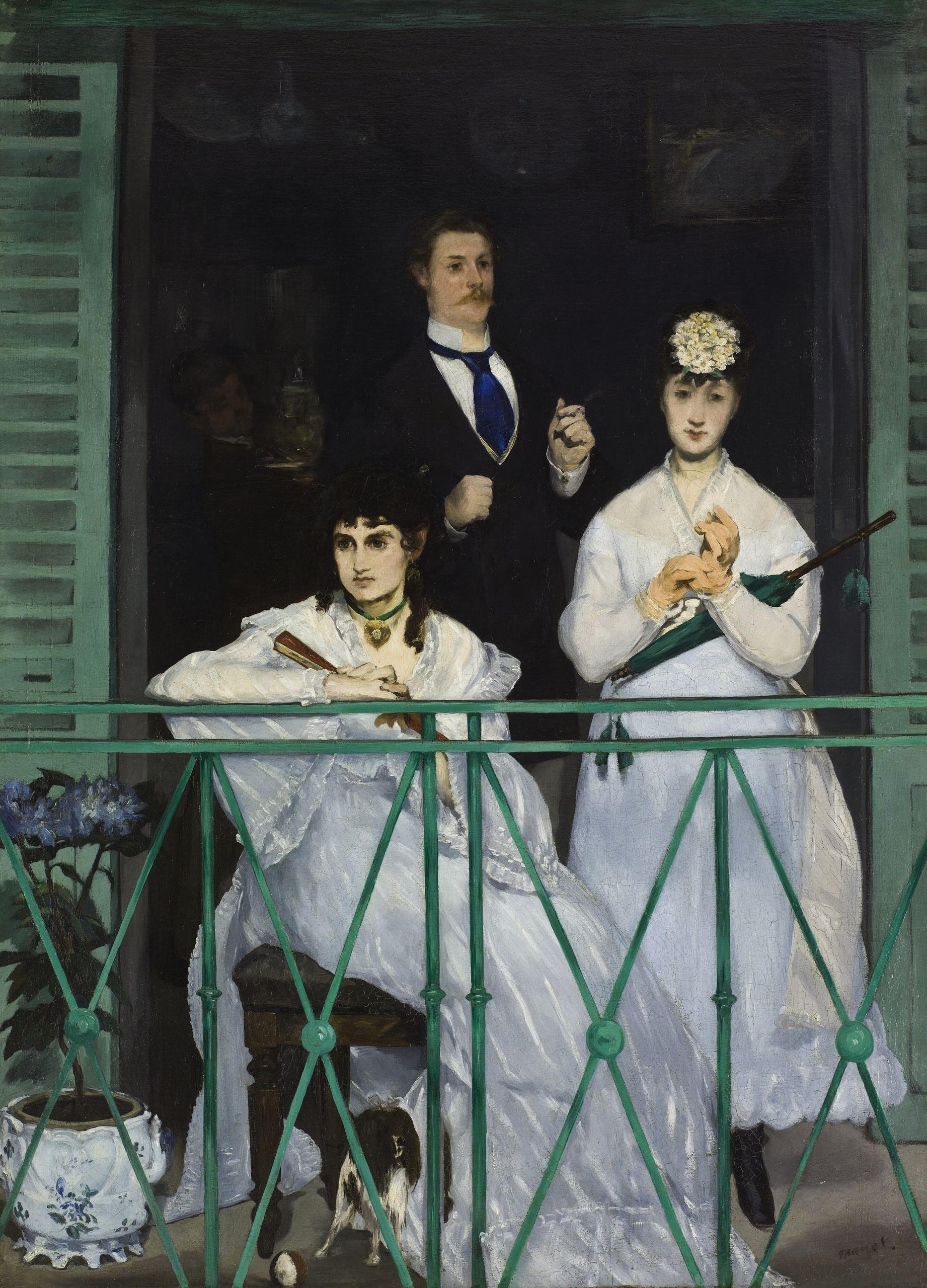 Édouard Manet – The Balcony – oil on canvas of 1868, Musée d’Orsay