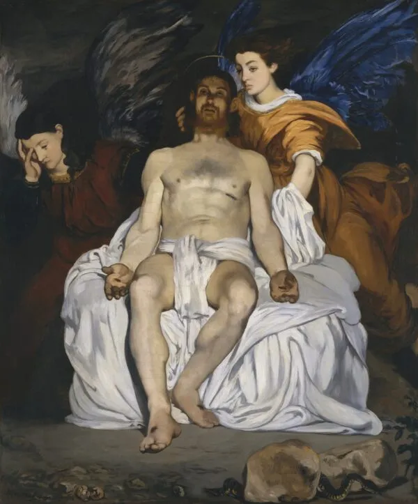 Édouard Manet – A halott Krisztus angyalokkal – olaj vásznon 1864-ből, The Metropolitan Museum of Art