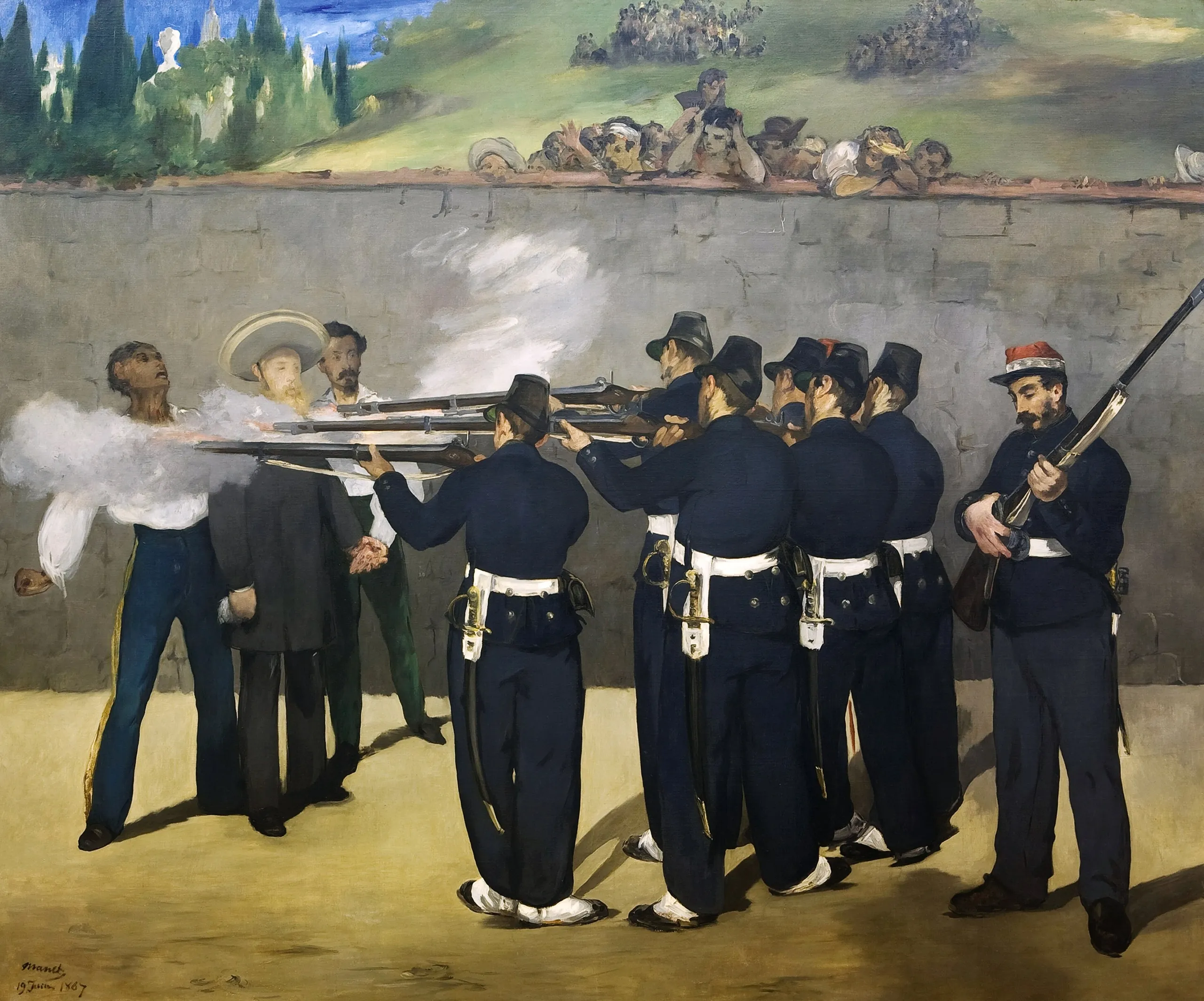 Édouard Manet – Strijeljanje cara Maksimilijana – ulje na platnu iz 1868. – 1869., Kunsthalle Mannheim