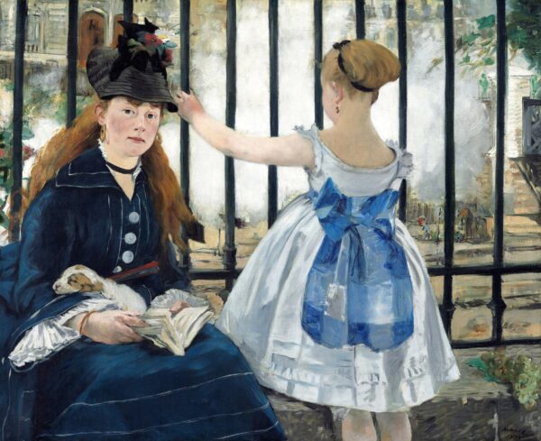 Édouard Manet – The Railway – oil on canvas of 1873, National Gallery of Art