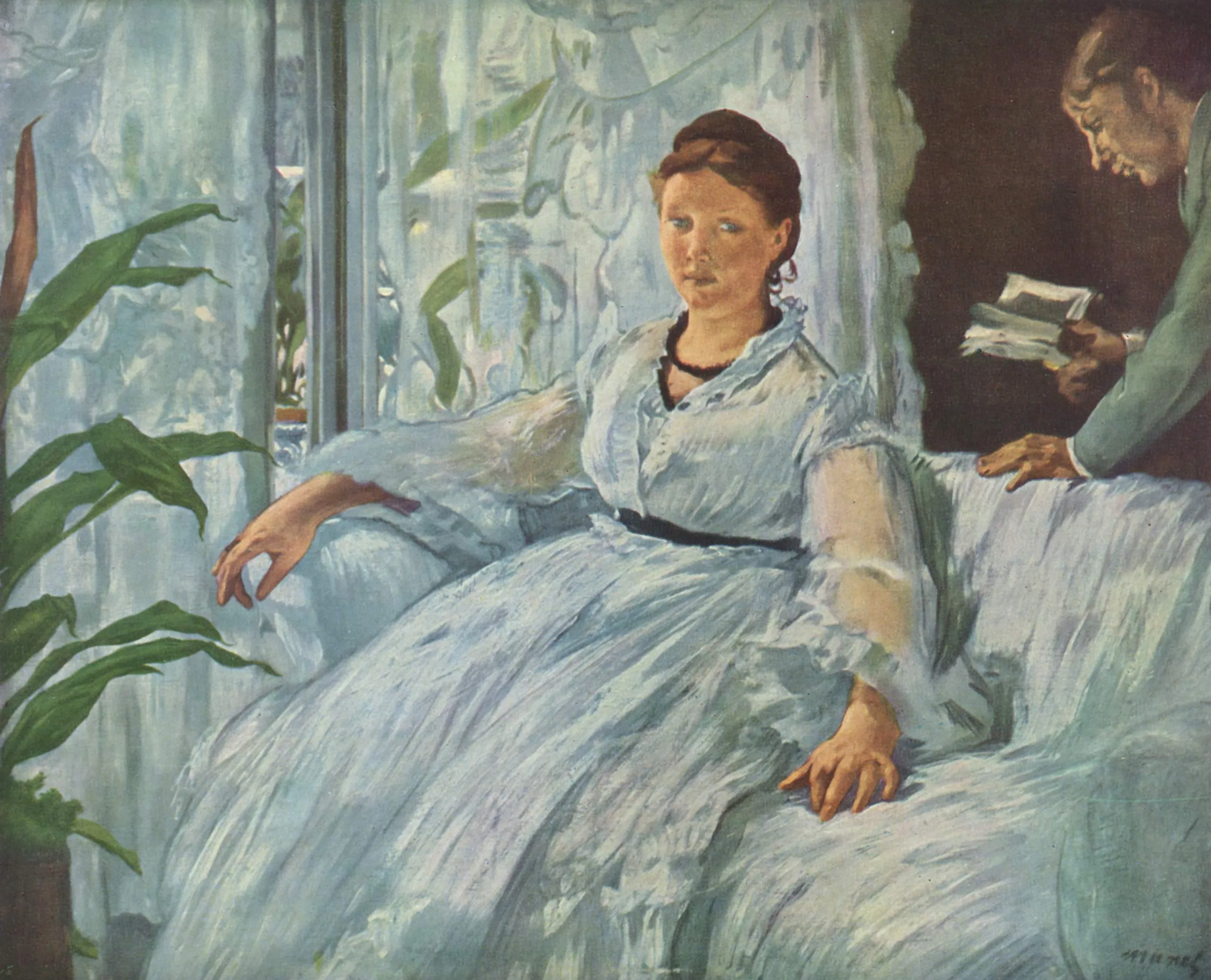 Édouard Manet – Felolvasás – olaj vásznon, kb. 1865, Musée d’Orsay