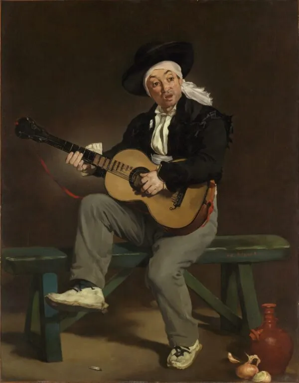 Édouard Manet – Il cantante spagnolo – olio su tela del 1860, Metropolitan Museum of Art