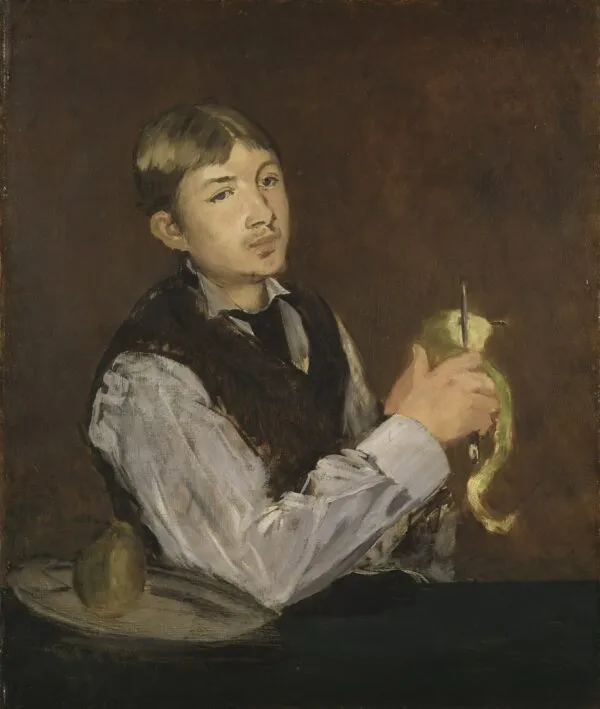 Édouard Manet – Dječak guli krušku – ulje na platnu iz 1868., Nationalmuseum