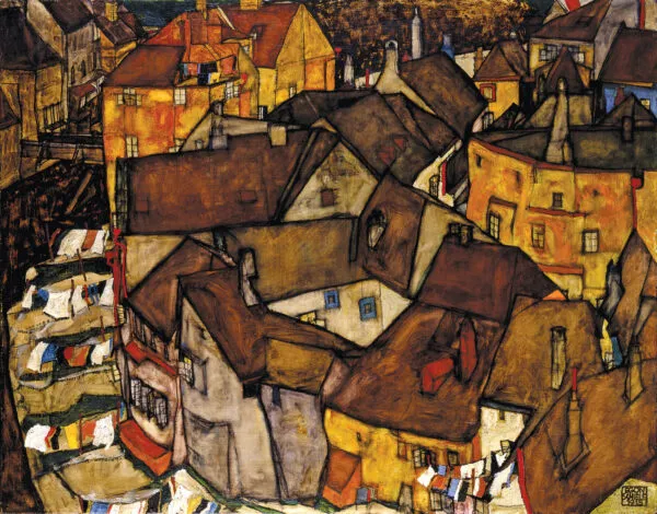 Egon Schiele – Lok hiš (Mestece V)