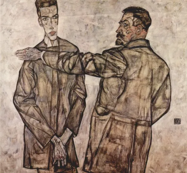 Egon Schiele – Dvojni portret Heinricha in Otta Benescha