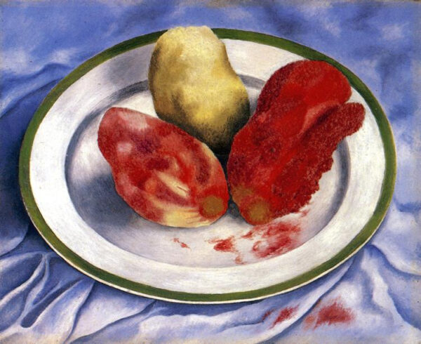 Frida Kahlo – Kaktuszgyümölcsök – az 1937-es eredeti Robert Holmes perthi gyűjteményében – olaj, fém