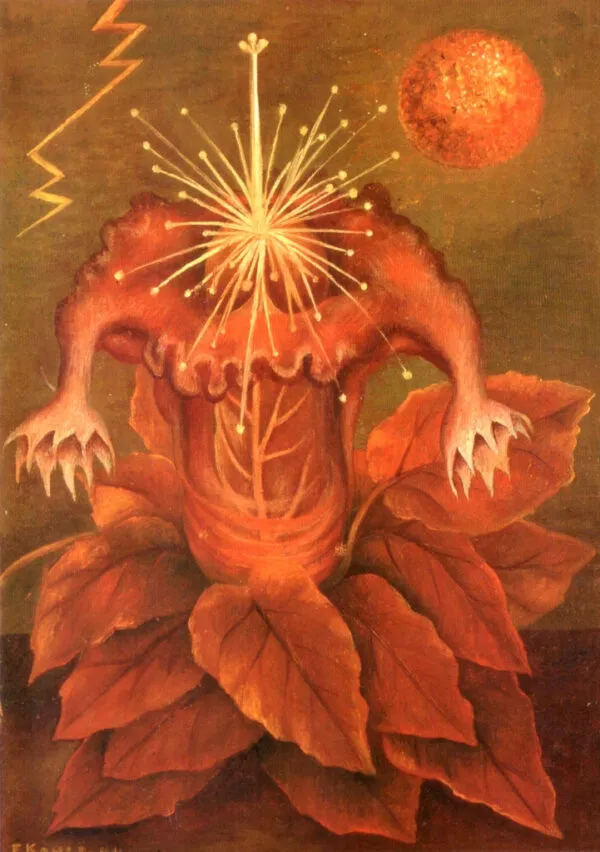 Frida Kahlo – Flower of Life – the original of 1943 in the Museo Dolores Olmedo – oil on masonite