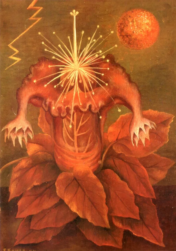 Frida Kahlo – Flower of Life – the original of 1943 in the Museo Dolores Olmedo – oil on masonite