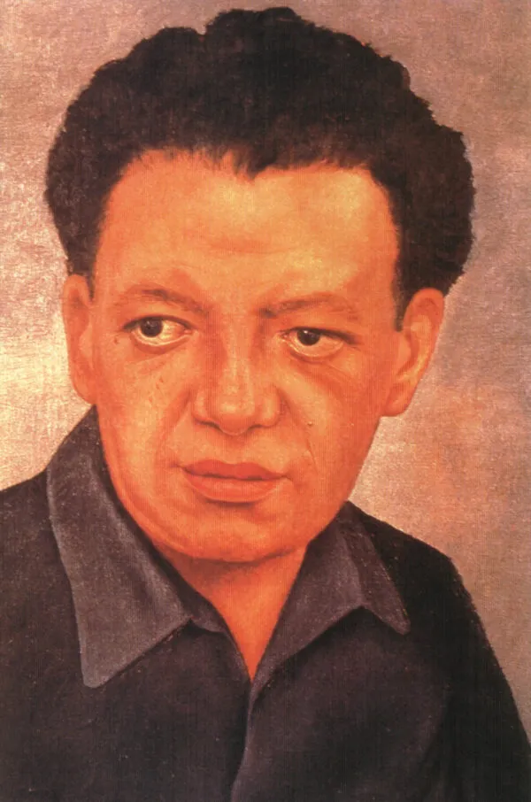 Frida Kahlo – Ritratto di Diego Rivera – l’originale del 1937 nella collezione di Jacques e Natasha Gelman – olio su tavola