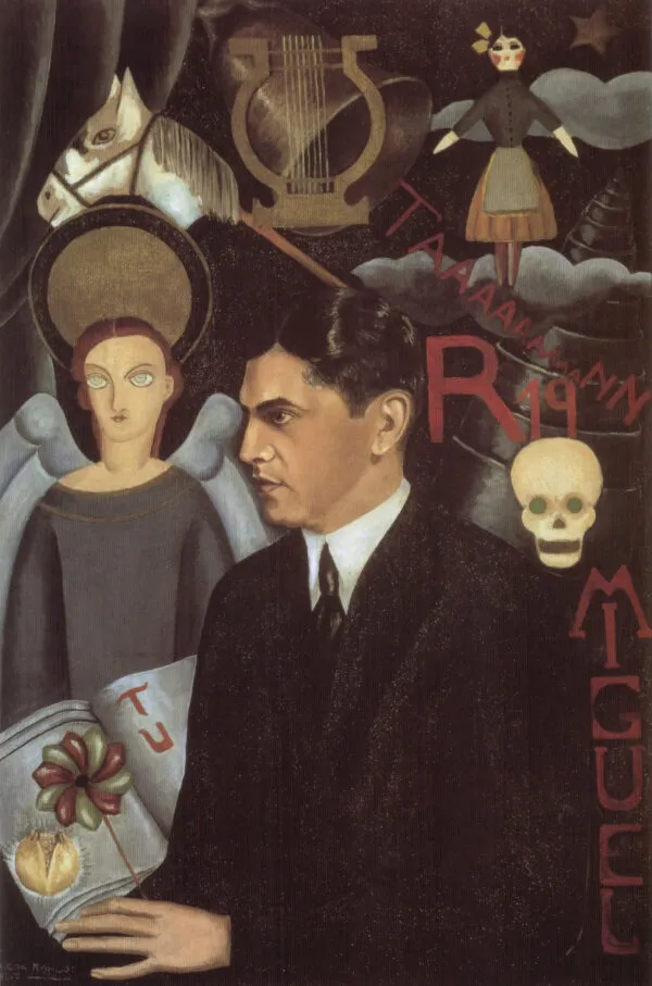 Frida Kahlo – Miguel N. Lira portréja – az 1927-es eredeti a Tlaxcala Institute of Culture gyűjteményében – olaj, vászon