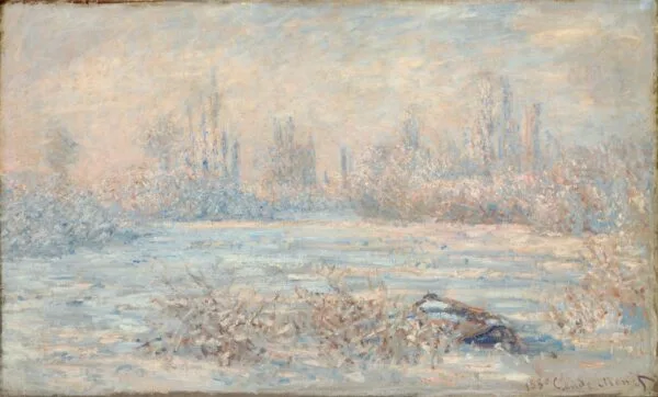 Claude Monet - Frost - hand-painted oil painting reproduction - oil on canvas
