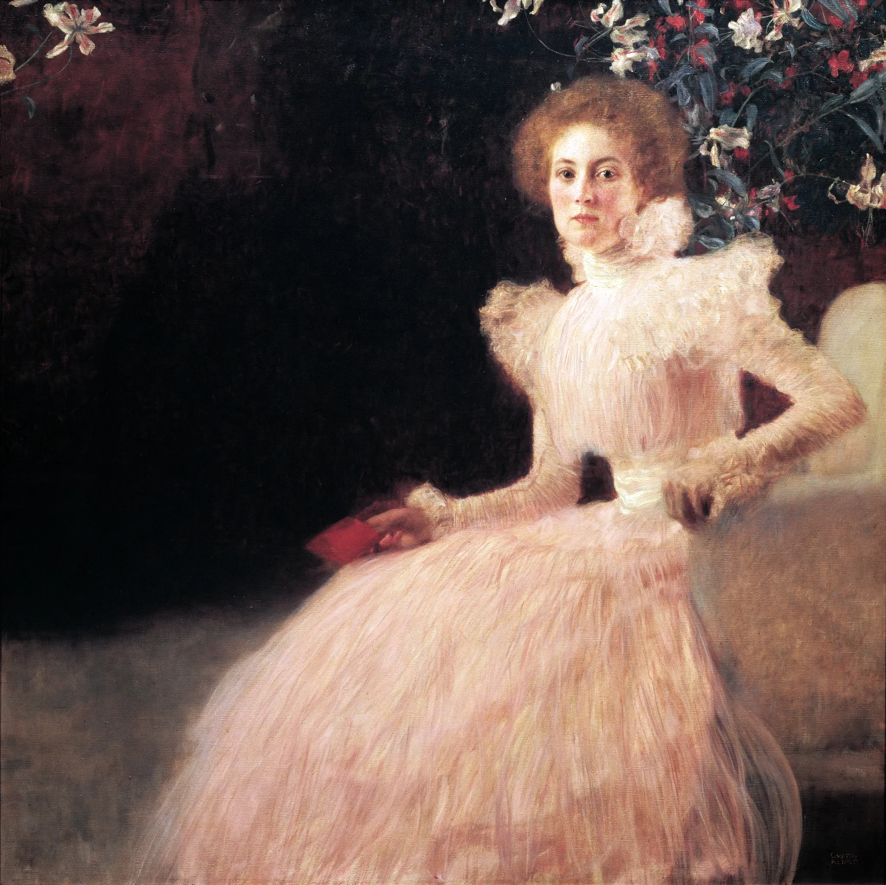 Gustav Klimt – Portrait de Sonja Knips – tableau peint à la main