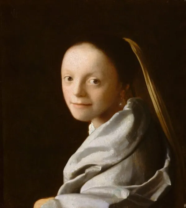 Johannes Vermeer – Studie einer jungen Frau – das Original von um 1665–1667 im Metropolitan Museum of Art, New York – Öl auf Leinwand