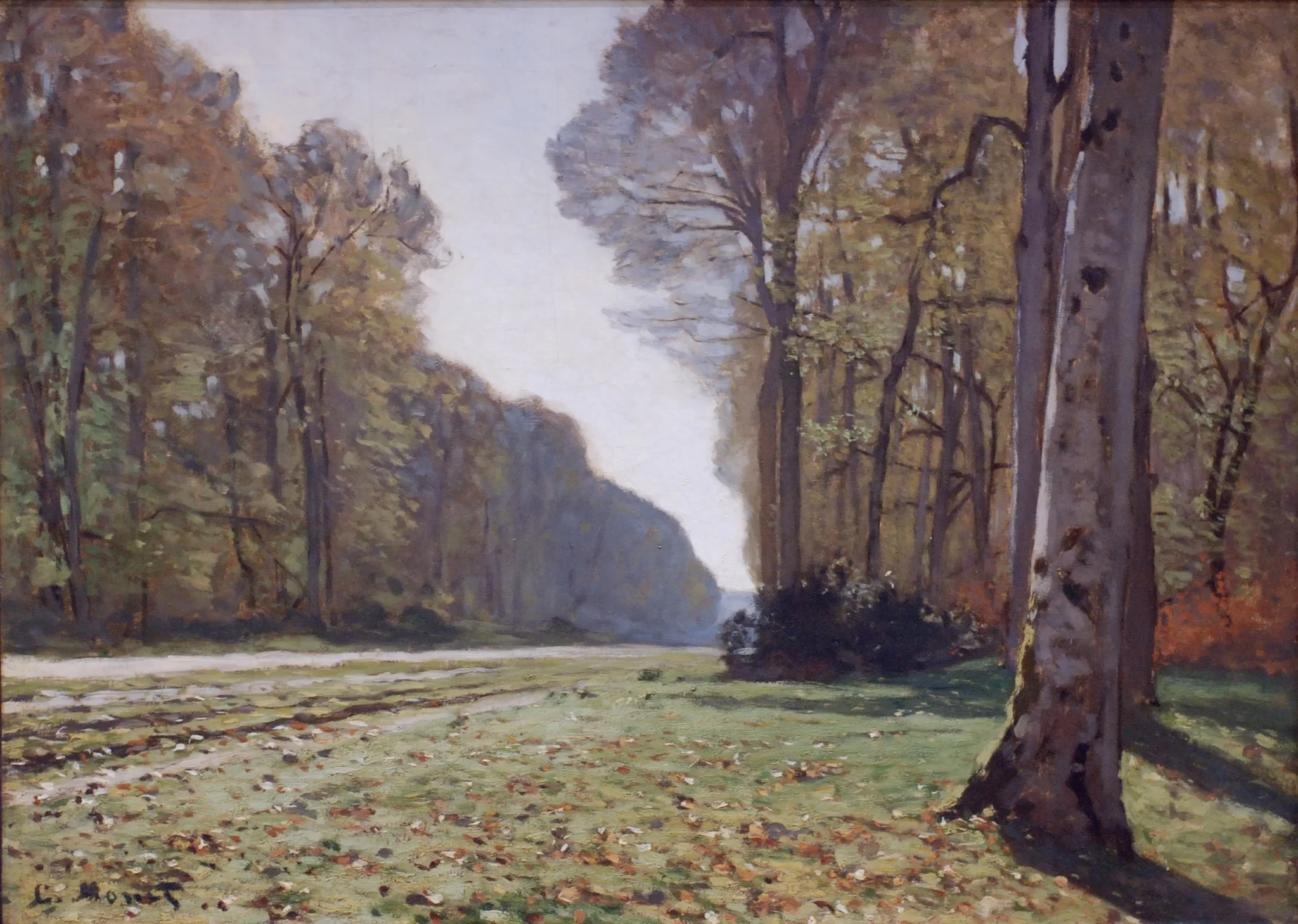 Claude Monet - Die Straße von Chailly - handgemaltes Kunstgemälde - Gemälde in Öl auf Leinwand