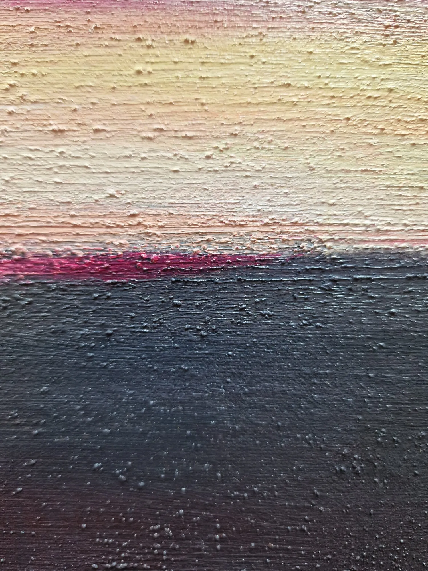 Mark Rothko – Št. 13 – ročno naslikana slika na platnu – fotografija 4 Mark Rothko – N° 13 – gros plan sur les coups de pinceau faits à la main sur la toile