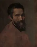 Daniele da Volterra, Michelangelo Buonarroti (um 1545), Ausschnitt