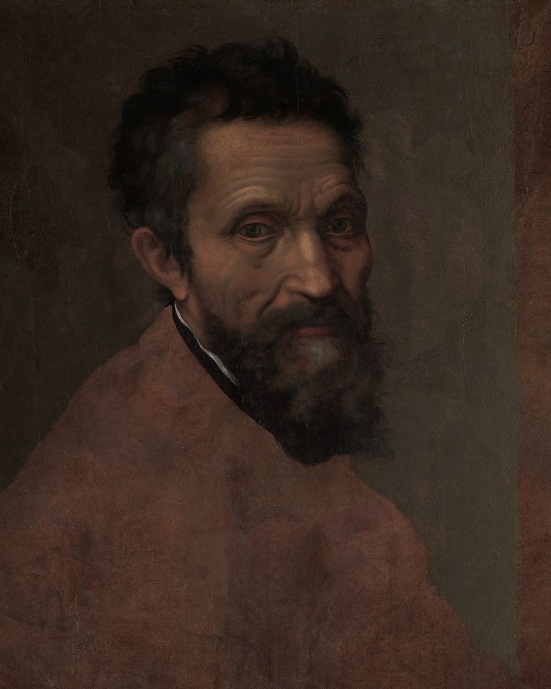 Daniele da Volterra, Michelangelo Buonarroti (um 1545), Ausschnitt