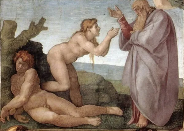 Michelangelo – The Creation of Eve – fresco of 1510 on the Sistine Chapel ceiling, Vatican